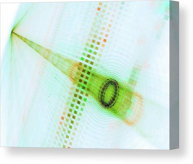 Technology Canvas Print featuring the photograph Tunnel by Sakkmesterke/science Photo Library