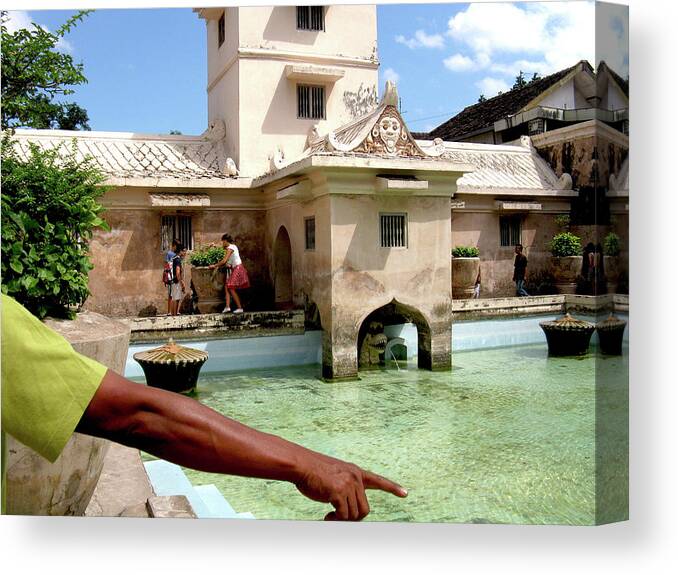 Taman Sari Canvas Print featuring the photograph Water Castle by Inge Elewaut