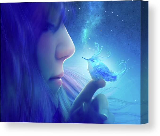 Contax 645 Canvas Print featuring the digital art Pure Bliss by Claudia McKinney