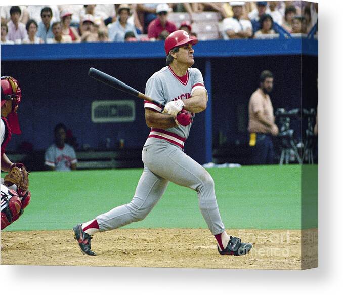 Pete Canvas Print featuring the photograph Pete Rose by Action