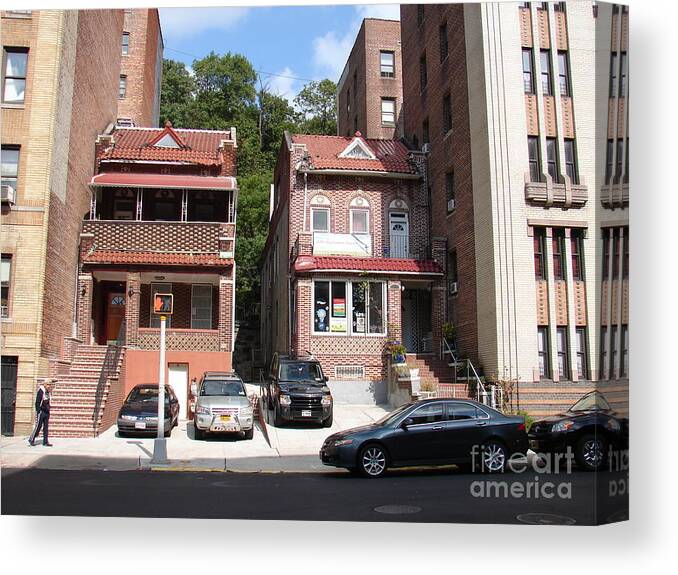 Inwood Canvas Print featuring the photograph Twin Houses by Cole Thompson