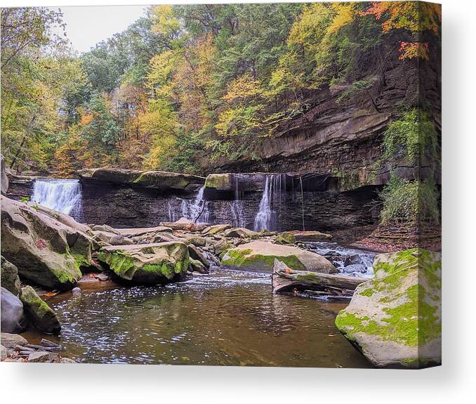  Canvas Print featuring the photograph Great Falls by Brad Nellis