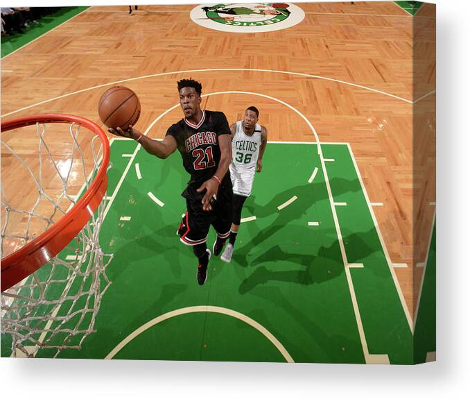 Playoffs Canvas Print featuring the photograph Jimmy Butler by Brian Babineau