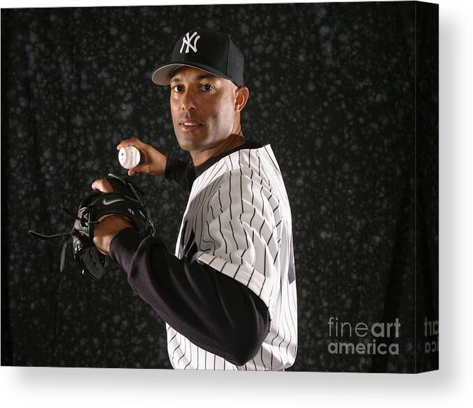 Media Day Canvas Print featuring the photograph Mariano Rivera #2 by Nick Laham
