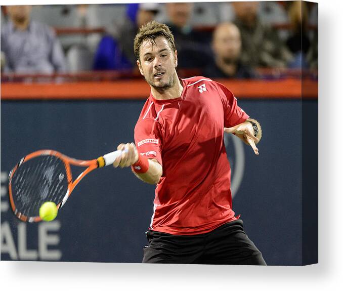 Tennis Canvas Print featuring the photograph Rogers Cup Montreal - Day 3 #2 by Minas Panagiotakis