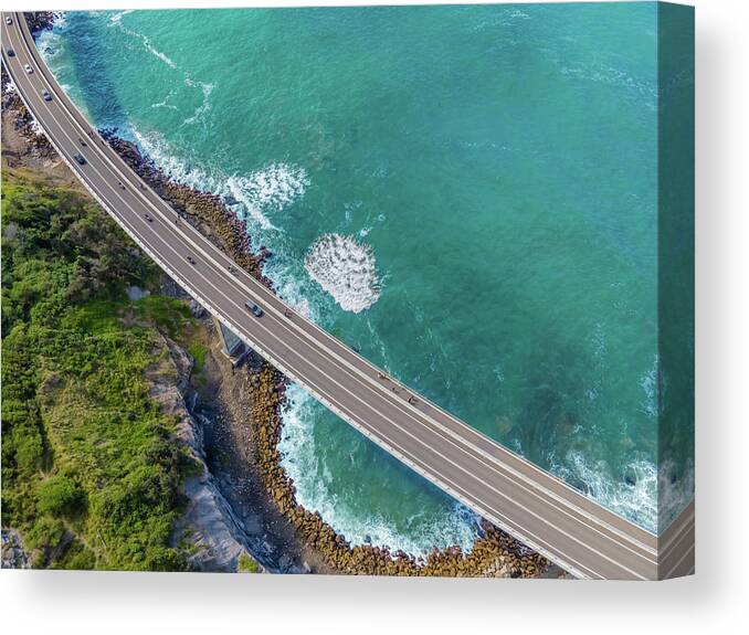Bridge Canvas Print featuring the photograph Sea Cliff Bridge No 4 #1 by Andre Petrov