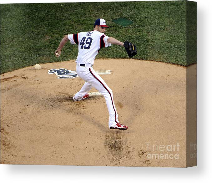 People Canvas Print featuring the photograph Chris Sale by David Banks
