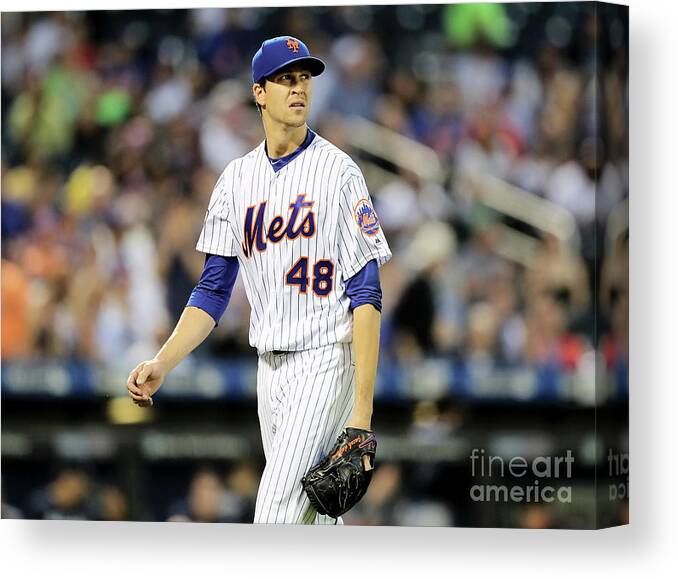 Jacob Degrom Canvas Print featuring the photograph Jacob Degrom by Elsa