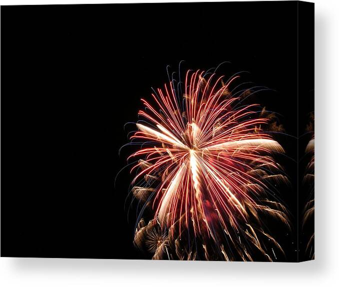 Fireworks Canvas Print featuring the photograph Fireworks #6 by George Pennington