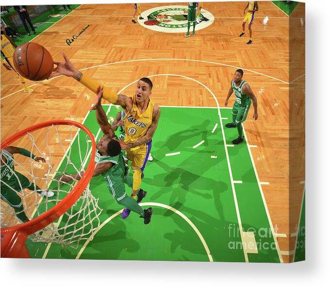 Nba Pro Basketball Canvas Print featuring the photograph Kyle Kuzma by Jesse D. Garrabrant