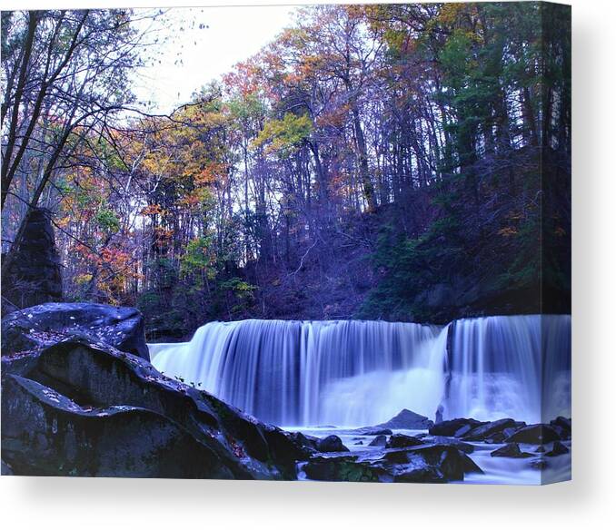  Canvas Print featuring the photograph Great Falls by Brad Nellis