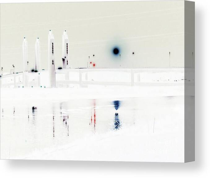 Abstract Canvas Print featuring the photograph A New World View by Marcia Lee Jones