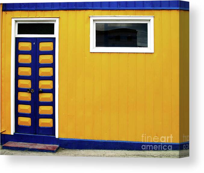 Doors Canvas Print featuring the photograph Across from the Bus Terminal by Rick Locke - Out of the Corner of My Eye