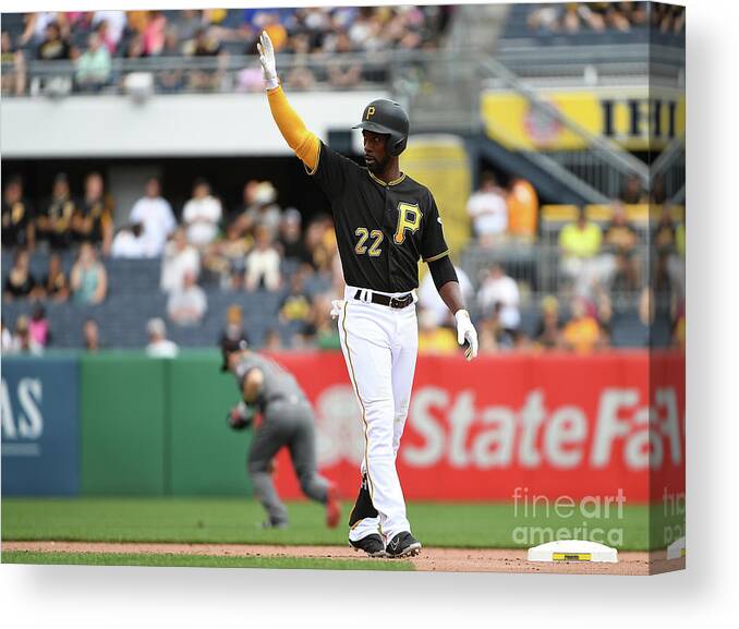 People Canvas Print featuring the photograph Andrew Mccutchen by Justin Berl
