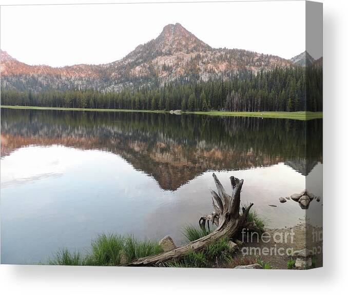 Lake Canvas Print featuring the photograph Anthony Lake at Sunset by Julie Rauscher