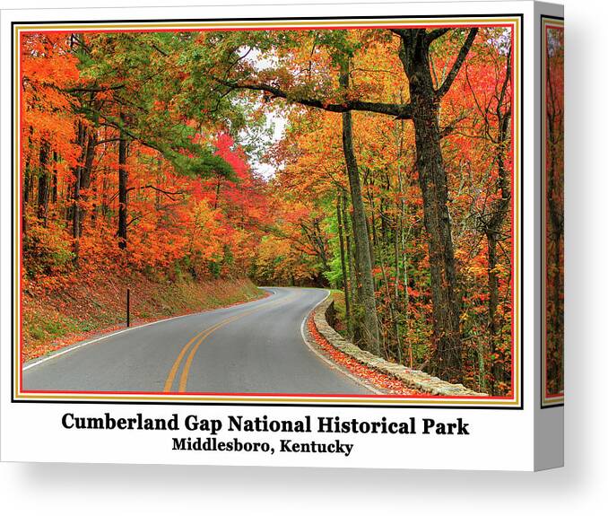 Cumberland Gap National Historical Park Canvas Print featuring the photograph Autumn in the Cumberland Gap Poster by Robert Harris