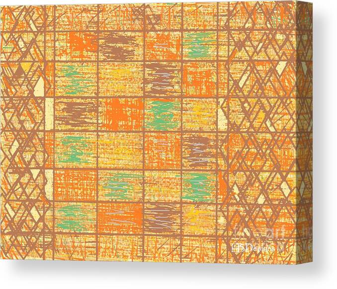 “arts And Design”; Gallery; Images; “pumpkin Patch”; “ The Ranch”; “burgundy B.”; Quilting; “library”; Autumn Canvas Print featuring the digital art Autumn Quilting by LBDesigns