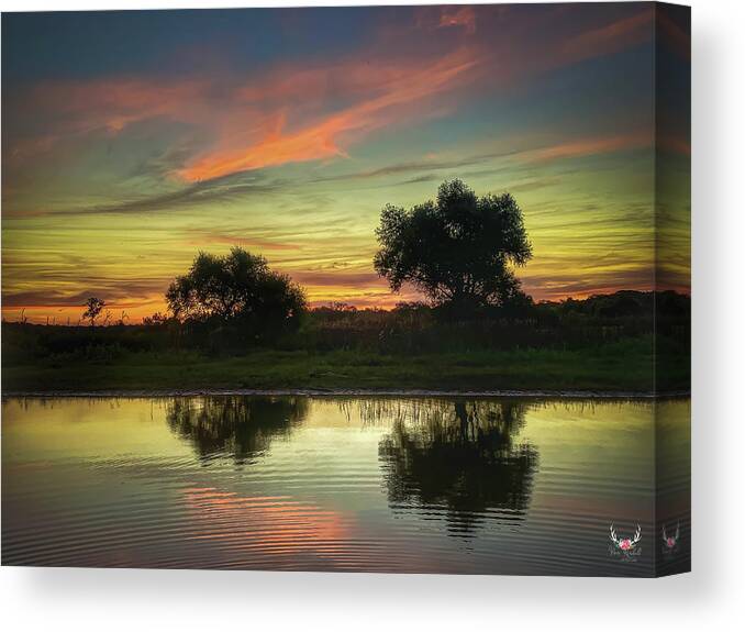 Sunrise Canvas Print featuring the photograph Autumn Sunrise by Pam Rendall
