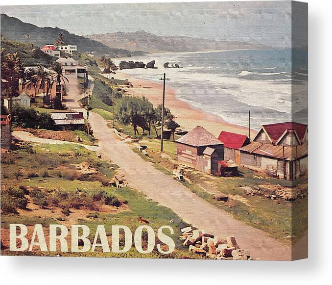 Barbados Canvas Print featuring the photograph Barbados, Beach by Long Shot
