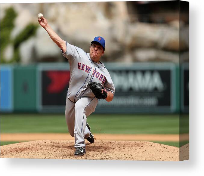 People Canvas Print featuring the photograph Bartolo Colon by Stephen Dunn