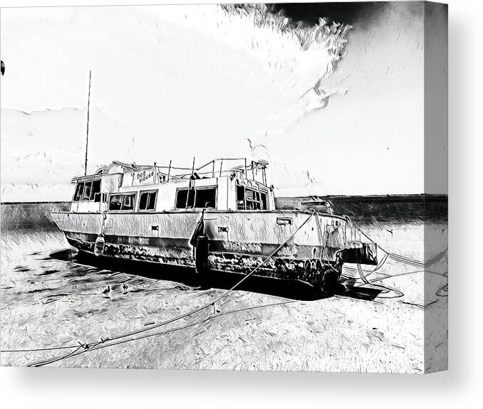 Boat Canvas Print featuring the photograph Beached Vessel by Rick Redman