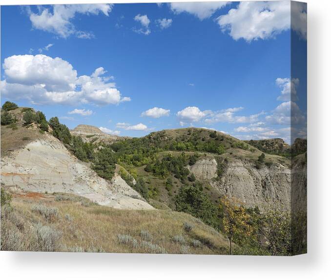 Clay Buttes Canvas Print featuring the photograph Below Flat Top Butte by Amanda R Wright