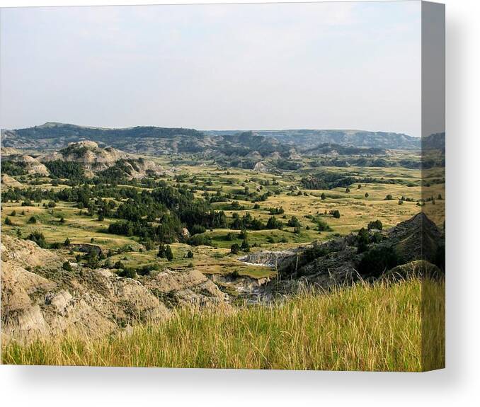 Clay Buttes Canvas Print featuring the photograph Between the Buttes by Amanda R Wright