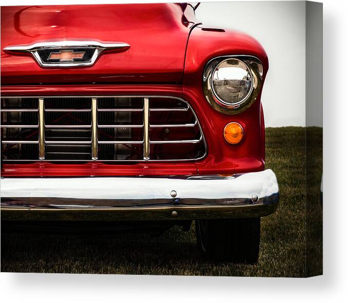 Truck Canvas Print featuring the photograph Big Red by Carrie Hannigan