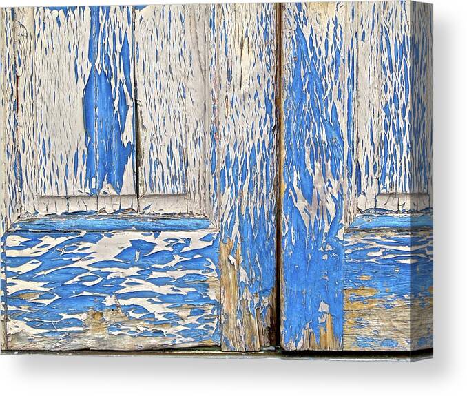 Blue Canvas Print featuring the photograph Blue Doors by Mike Reilly