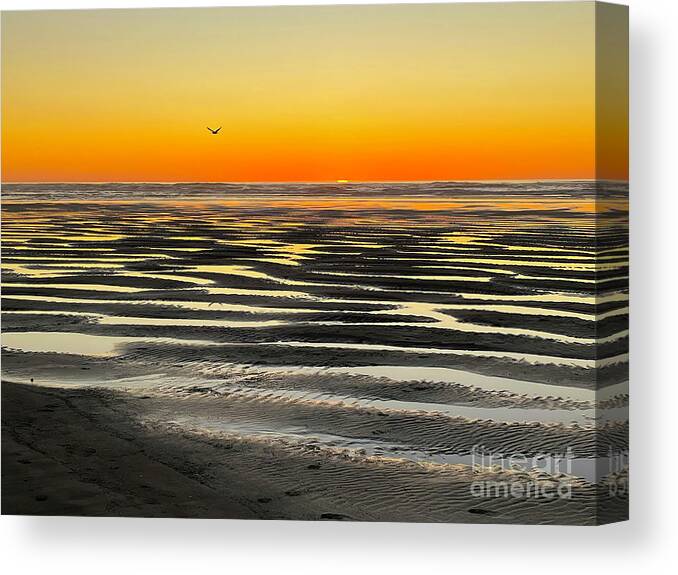 Sunset Canvas Print featuring the painting Call It Magic by Tanya Filichkin