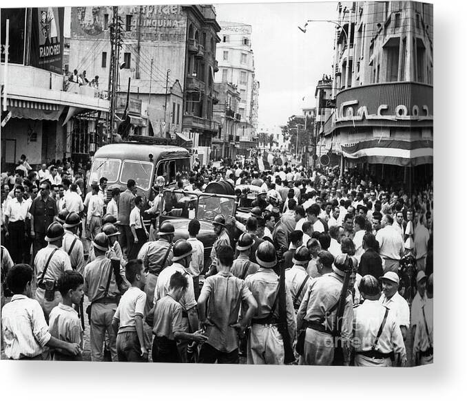 Casablanca Canvas Print featuring the photograph Casablanca, Morocco, July 16, 1955 by French School
