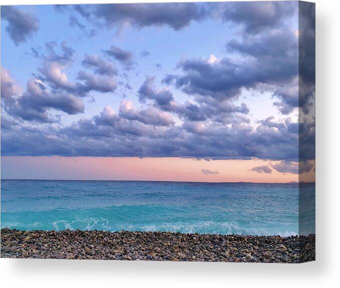 Clouds Canvas Print featuring the photograph Cloud Layers by Andrea Whitaker