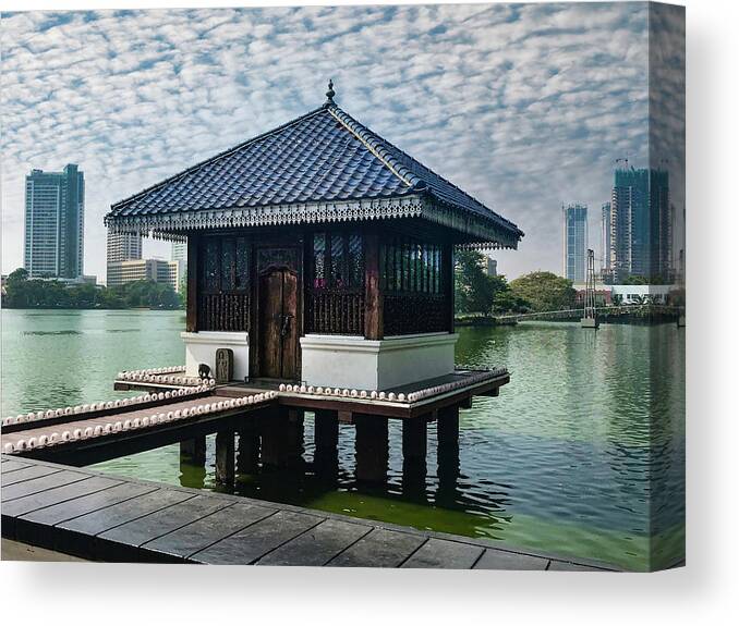 Colombo Canvas Print featuring the photograph Colombo Port Sri Lanka by Christine Ley