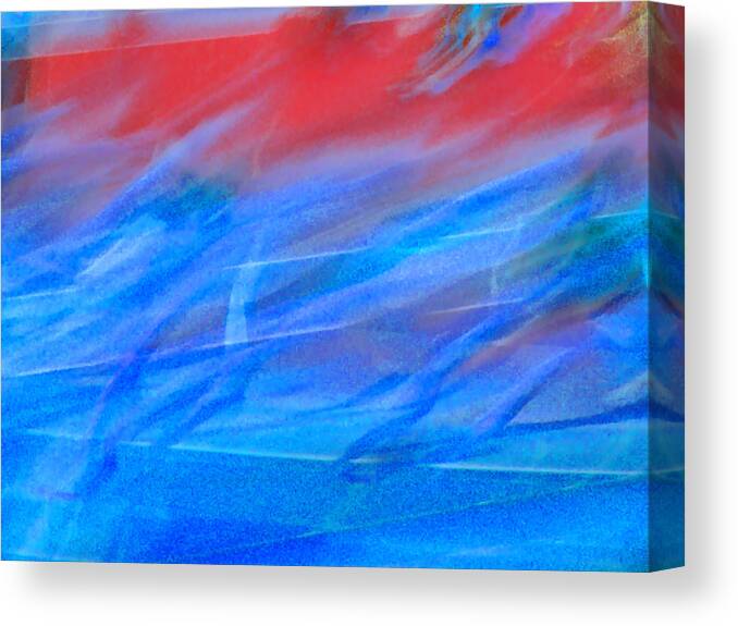 Track Canvas Print featuring the digital art Color of Motion by Russel Considine