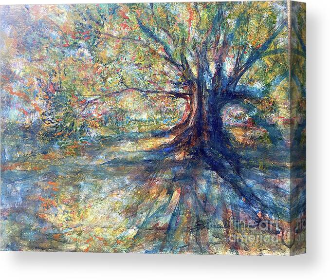 Louisiana Art Canvas Print featuring the painting Come Play Oak by Francelle Theriot