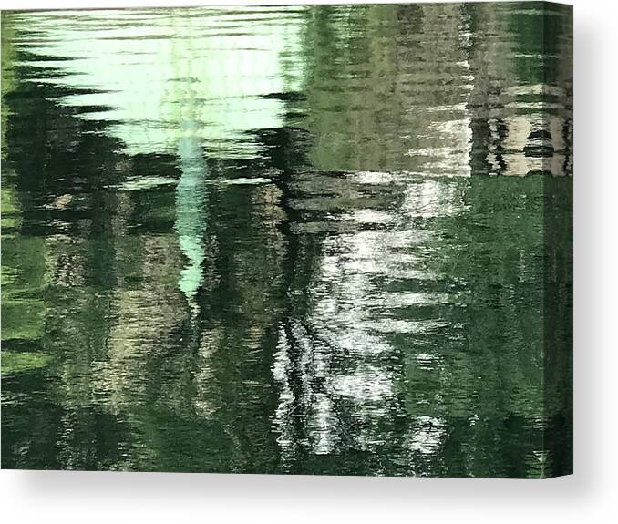  Canvas Print featuring the photograph Conservatory Waters, Reflections by Judy Frisk