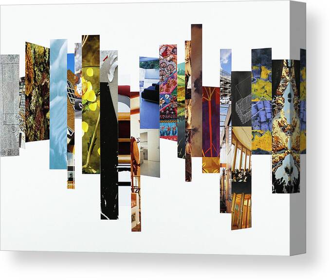 Collage Canvas Print featuring the photograph Crosscut#114 by Robert Glover