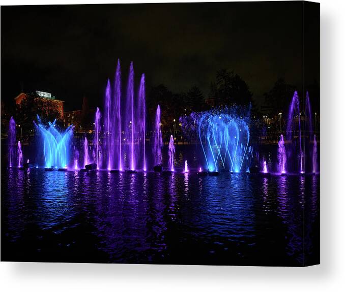 Finland Canvas Print featuring the photograph Dancing Waters of Tammerkoski 2020 number 2 by Jouko Lehto