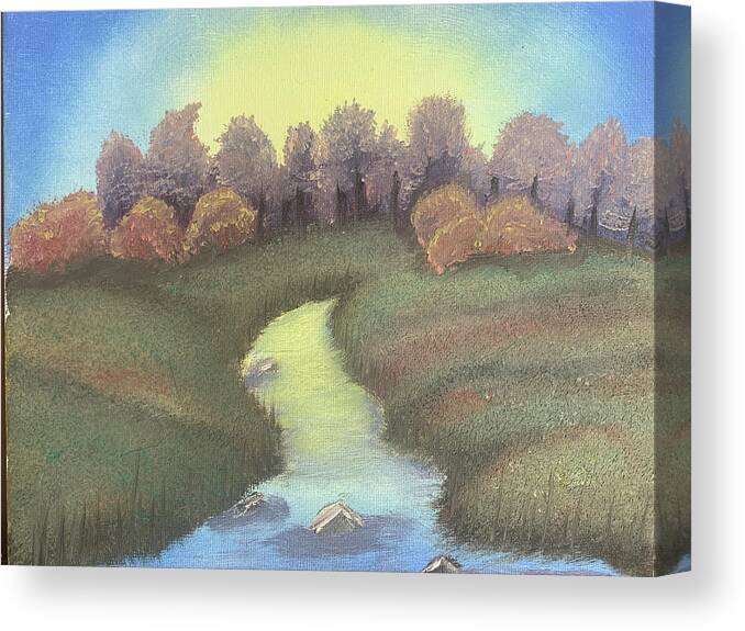 Sunrise Canvas Print featuring the painting Dawn by Lisa White
