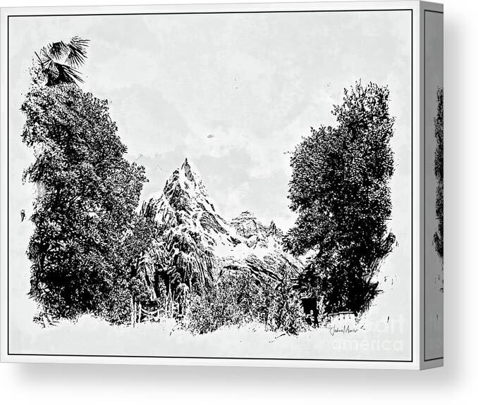 Expedition Everest Canvas Print featuring the photograph Disney Expedition Everest by FineArtRoyal Joshua Mimbs