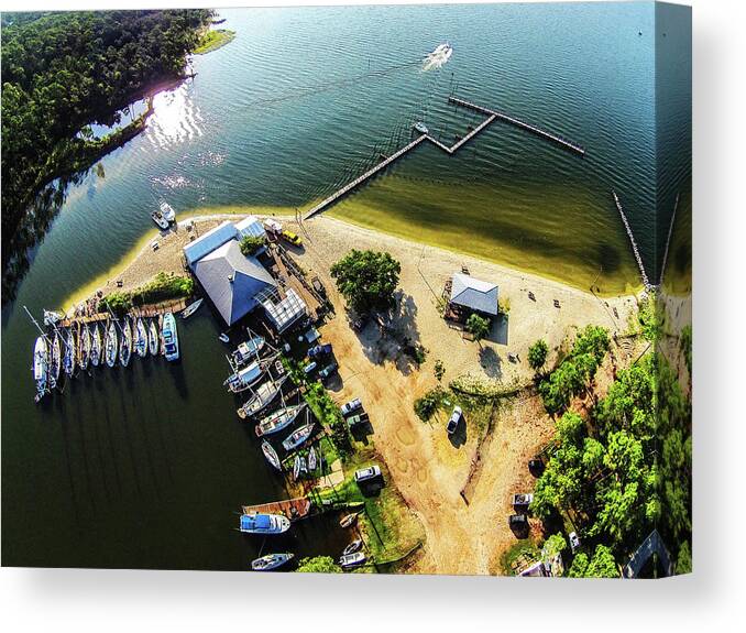 Alabama Canvas Print featuring the photograph Down on Pirates Cove by Michael Thomas