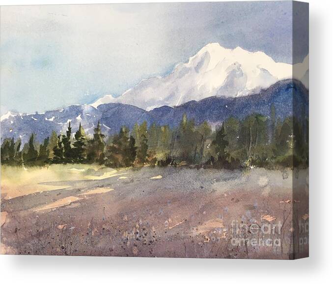 Early Morning Light Canvas Print featuring the painting Early Light by Watercolor Meditations