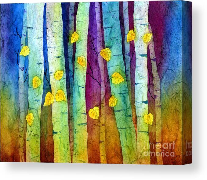 Forest Canvas Print featuring the painting Enchanted Forest by Hailey E Herrera