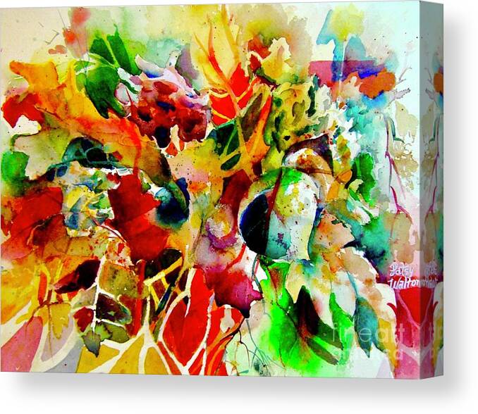 Collage Canvas Print featuring the painting Fall Fashion Statement by Patsy Walton