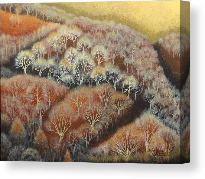 Tapestry Canvas Print featuring the painting Fall Tapestry by Adrienne Dye