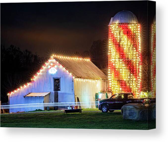 Maple Canvas Print featuring the photograph Festive Farm by Travis Rogers