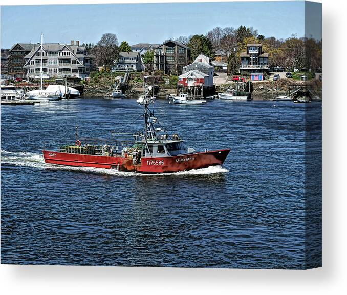 Shaftmasters Canvas Print featuring the photograph Fishing Vessel Laura Beth by Deb Bryce