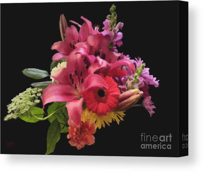 Flowers Canvas Print featuring the photograph Floral Profusion by Brian Watt