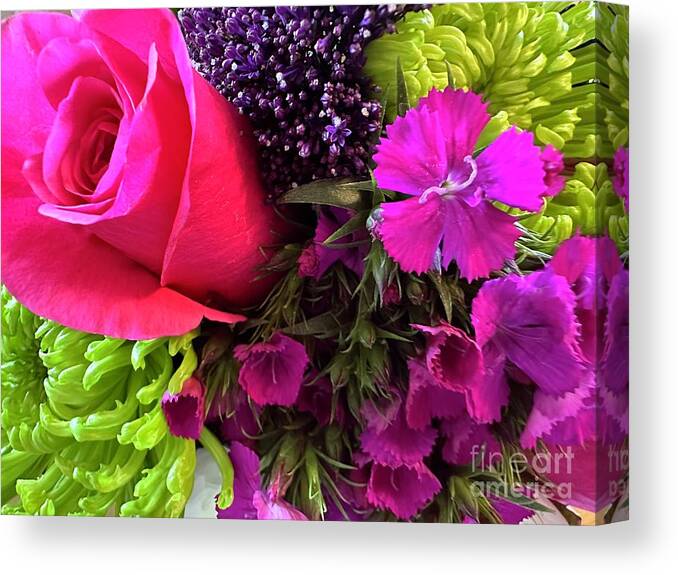 Flowers Canvas Print featuring the photograph Flowers Beauty by Catherine Wilson