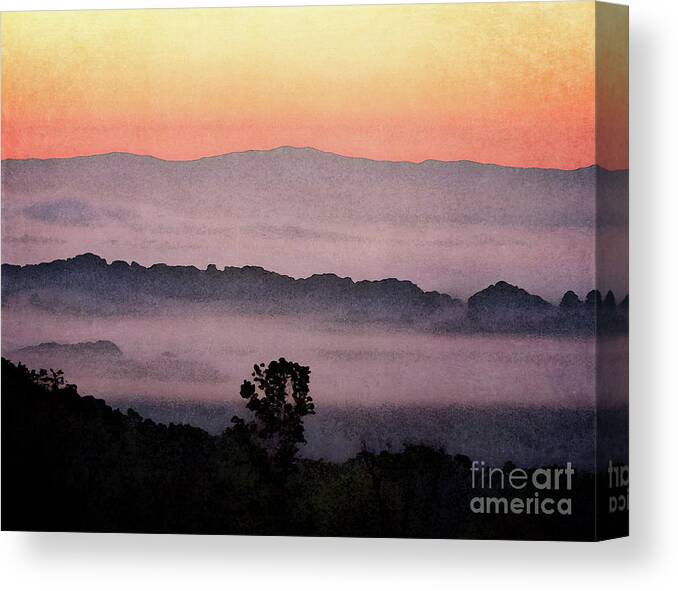 Tennessee Canvas Print featuring the photograph Foothills of the Smoky Mountains by Phil Perkins